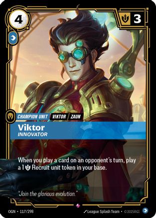 Viktor - Innovator (117/298) [Origins] Foil Riftbound Singles Riot Games