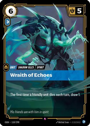 Wraith of Echoes (118/298) [Origins] Foil Riftbound Singles Riot Games