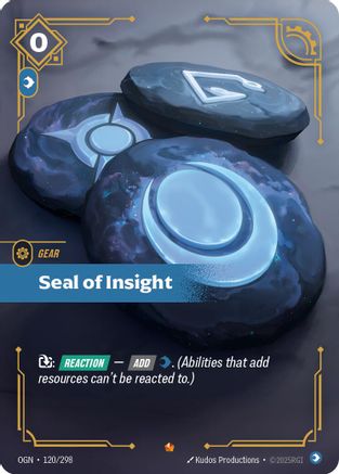 Seal of Insight (120/298) [Origins] Foil Riftbound Singles Riot Games