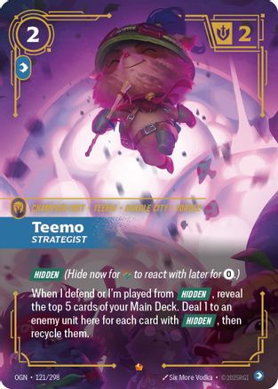 Teemo - Strategist (121/298) [Origins] Foil Riftbound Singles Riot Games