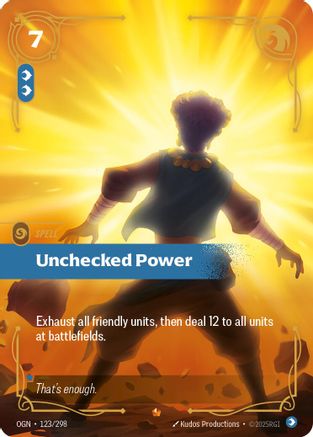 Unchecked Power (123/298) [Origins] Foil Riftbound Singles Riot Games
