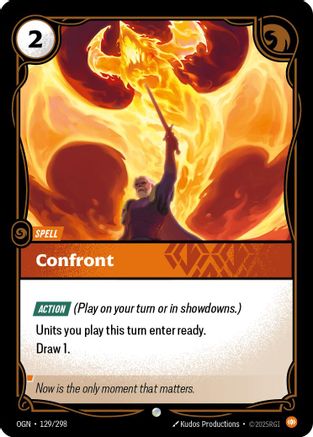 Confront (129/298) [Origins] Foil Riftbound Singles Riot Games