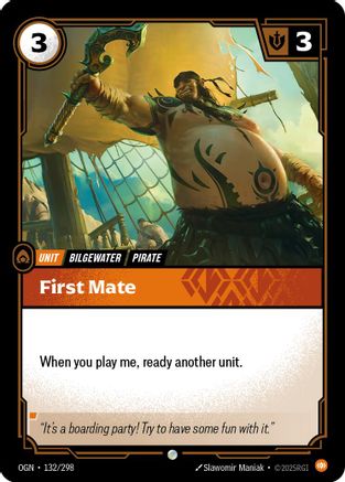 First Mate (132/298) [Origins] Riftbound Singles Riot Games