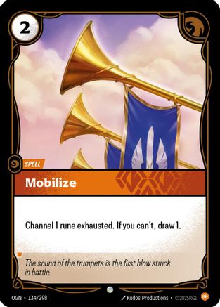 Mobilize (134/298) [Origins] Foil Riftbound Singles Riot Games
