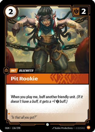 Pit Rookie (136/298) [Origins] Foil Riftbound Singles Riot Games