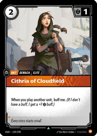 Cithria of Cloudfield (139/298) [Origins] Foil Riftbound Singles Riot Games