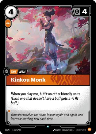 Kinkou Monk (141/298) [Origins] Foil Riftbound Singles Riot Games