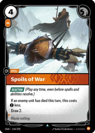 Spoils of War (144/298) [Origins] Riftbound Singles Riot Games