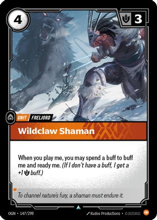 Wildclaw Shaman (147/298) [Origins] Riftbound Singles Riot Games