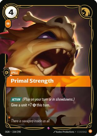 Primal Strength (154/298) [Origins] Foil Riftbound Singles Riot Games