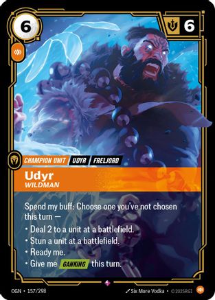 Udyr - Wildman (157/298) [Origins] Foil Riftbound Singles Riot Games