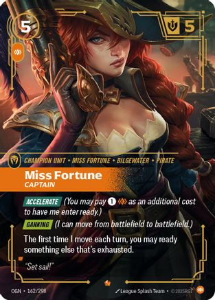 Miss Fortune - Captain (162/298) [Origins] Foil Riftbound Singles Riot Games