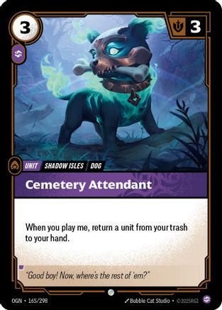 Cemetery Attendant (165/298) [Origins] Foil Riftbound Singles Riot Games