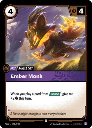 Ember Monk (167/298) [Origins] Riftbound Singles Riot Games