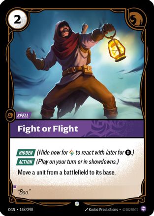 Fight or Flight (168/298) [Origins] Foil Riftbound Singles Riot Games