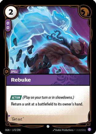 Rebuke (172/298) [Origins] Foil Riftbound Singles Riot Games