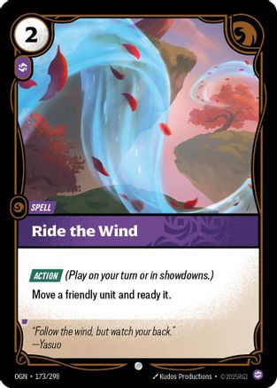 Ride The Wind (173/298) [Origins] Foil Riftbound Singles Riot Games