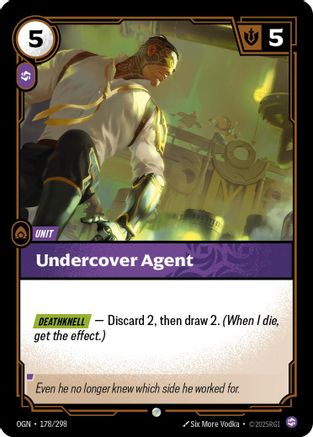Undercover Agent (178/298) [Origins] Foil Riftbound Singles Riot Games