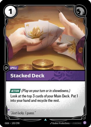 Stacked Deck (183/298) [Origins] Foil Riftbound Singles Riot Games