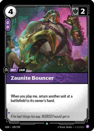 Zaunite Bouncer (188/298) [Origins] Foil Riftbound Singles Riot Games