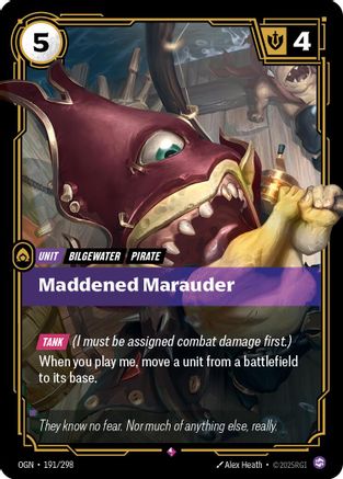 Maddened Marauder (191/298) [Origins] Foil Riftbound Singles Riot Games