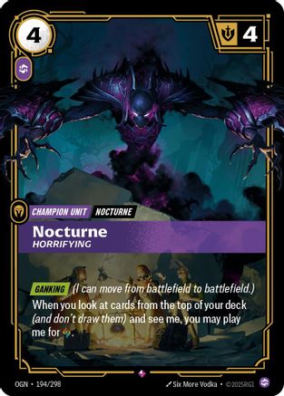 Nocturne - Horrifying (194/298) [Origins] Foil Riftbound Singles Riot Games