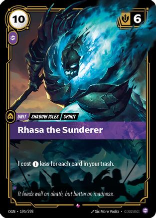 Rhasa the Sunderer (195/298) [Origins] Foil Riftbound Singles Riot Games
