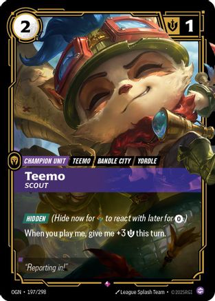 Teemo - Scout (197/298) [Origins] Foil Riftbound Singles Riot Games