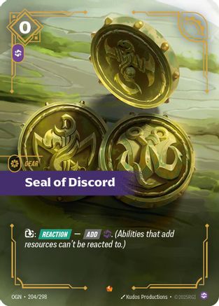 Seal of Discord (204/298) [Origins] Foil Riftbound Singles Riot Games