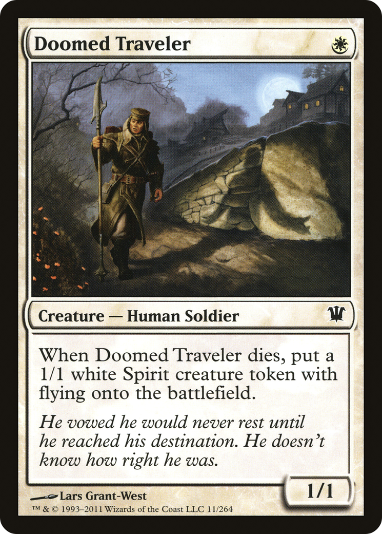 Doomed Traveler (ISD-011) [Innistrad] Foil MTG Single Wizards of the Coast