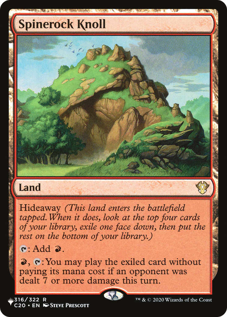 Spinerock Knoll (LIST-C20-316) [Mystery Booster] The List MTG Single Wizards of the Coast