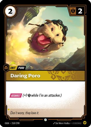 Daring Poro (210/298) [Origins] Riftbound Singles Riot Games