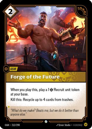 Forge of the Future (212/298) [Origins] Riftbound Singles Riot Games