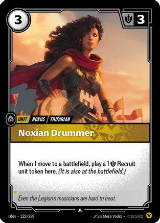 Noxian Drummer (222/298) [Origins] Foil Riftbound Singles Riot Games