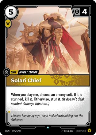 Solari Chief (225/298) [Origins] Riftbound Singles Riot Games