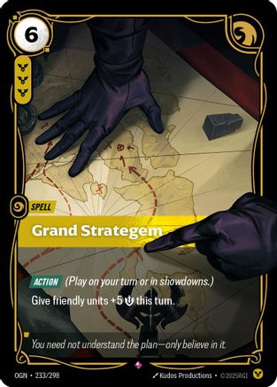 Grand Strategem (233/298) [Origins] Foil Riftbound Singles Riot Games
