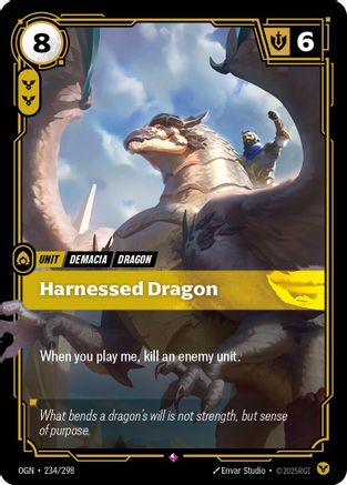 Harnessed Dragon (234/298) [Origins] Foil Riftbound Singles Riot Games