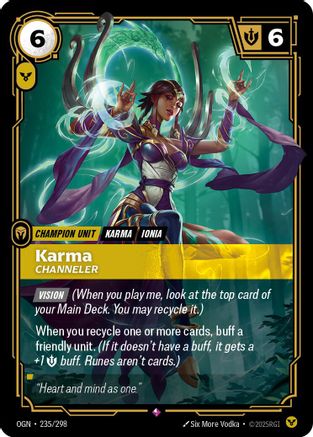 Karma - Channeler (235/298) [Origins] Foil Riftbound Singles Riot Games