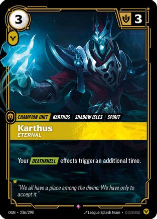 Karthus - Eternal (236/298) [Origins] Foil Riftbound Singles Riot Games
