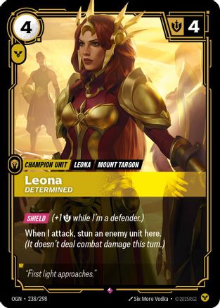 Leona - Determined (238/298) [Origins] Foil Riftbound Singles Riot Games
