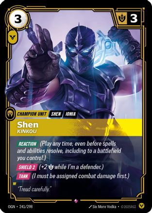 Shen - Kinkou (241/298) [Origins] Foil Riftbound Singles Riot Games