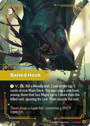 Baited Hook (242/298) [Origins] Foil Riftbound Singles Riot Games