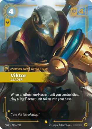 Viktor - Leader (Alternate Art) (246a/298) [Origins] Foil Riftbound Singles Riot Games