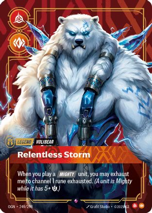Volibear - Relentless Storm (249/298) [Origins] Foil Riftbound Singles Riot Games