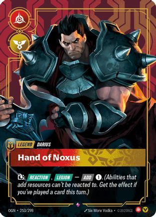 Darius - Hand of Noxus (253/298) [Origins] Foil Riftbound Singles Riot Games