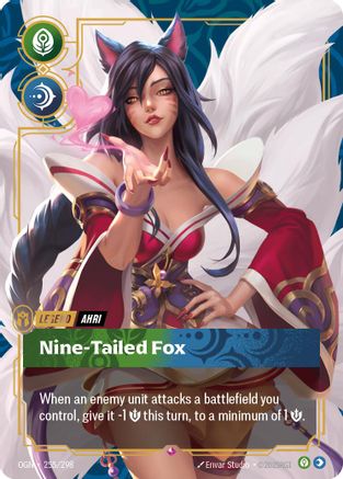 Ahri - Nine-Tailed Fox (255/298) [Origins] Foil Riftbound Singles Riot Games