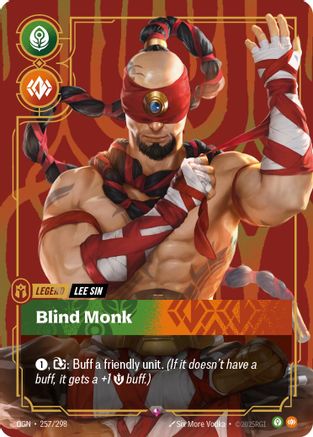 Lee Sin - Blind Monk (257/298) [Origins] Foil Riftbound Singles Riot Games