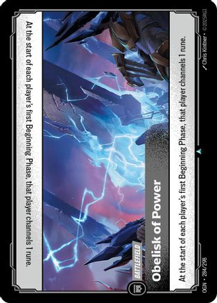 Obelisk of Power (284/298) [Origins] Foil Riftbound Singles Riot Games
