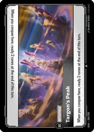 Targon's Peak (289/298) [Origins] Foil Riftbound Singles Riot Games