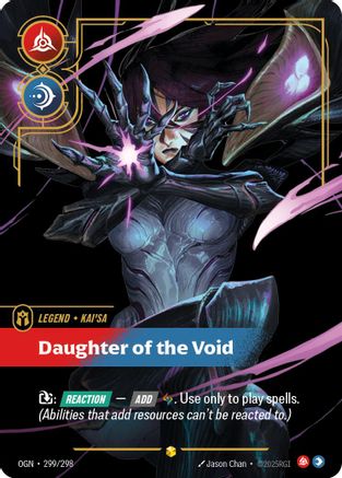 Kai'Sa - Daughter of the Void (Showcase) (299/298) [Origins] Foil Riftbound Singles Riot Games